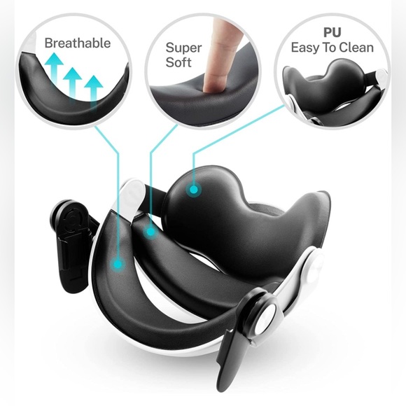 Oculus Meta Quest 2 Adjustable Head Strap, Fully Balanced for Adults & Kids NEW - Picture 5 of 15